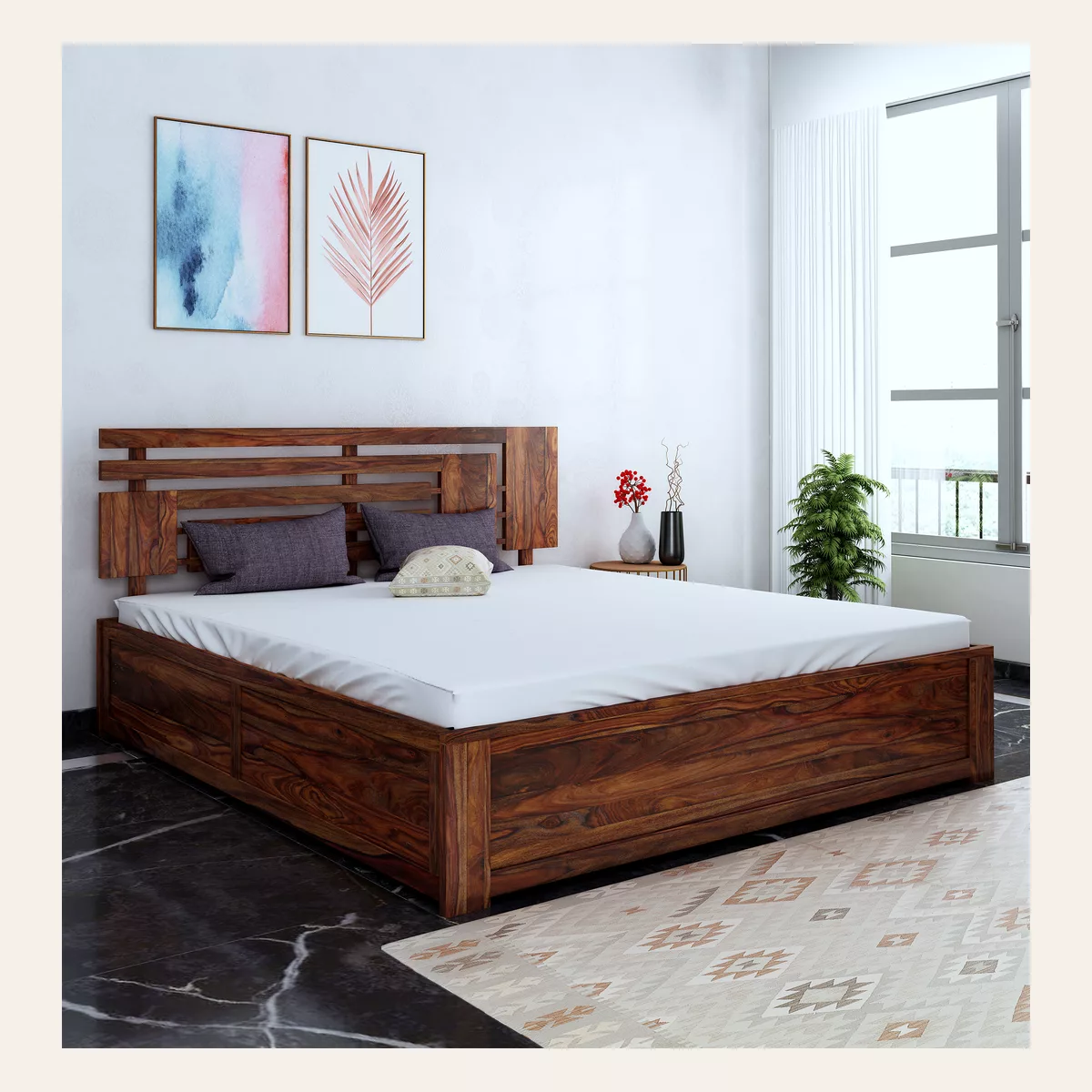 Aelinia King Box Storage Bed