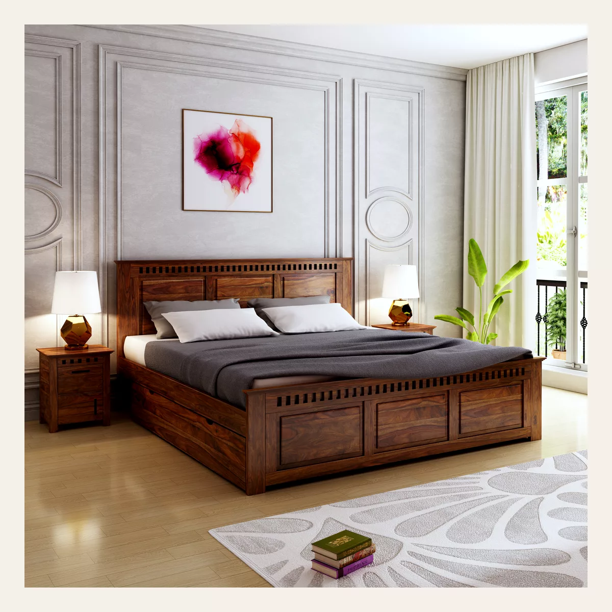 Avalon Drawer Storage King Bed