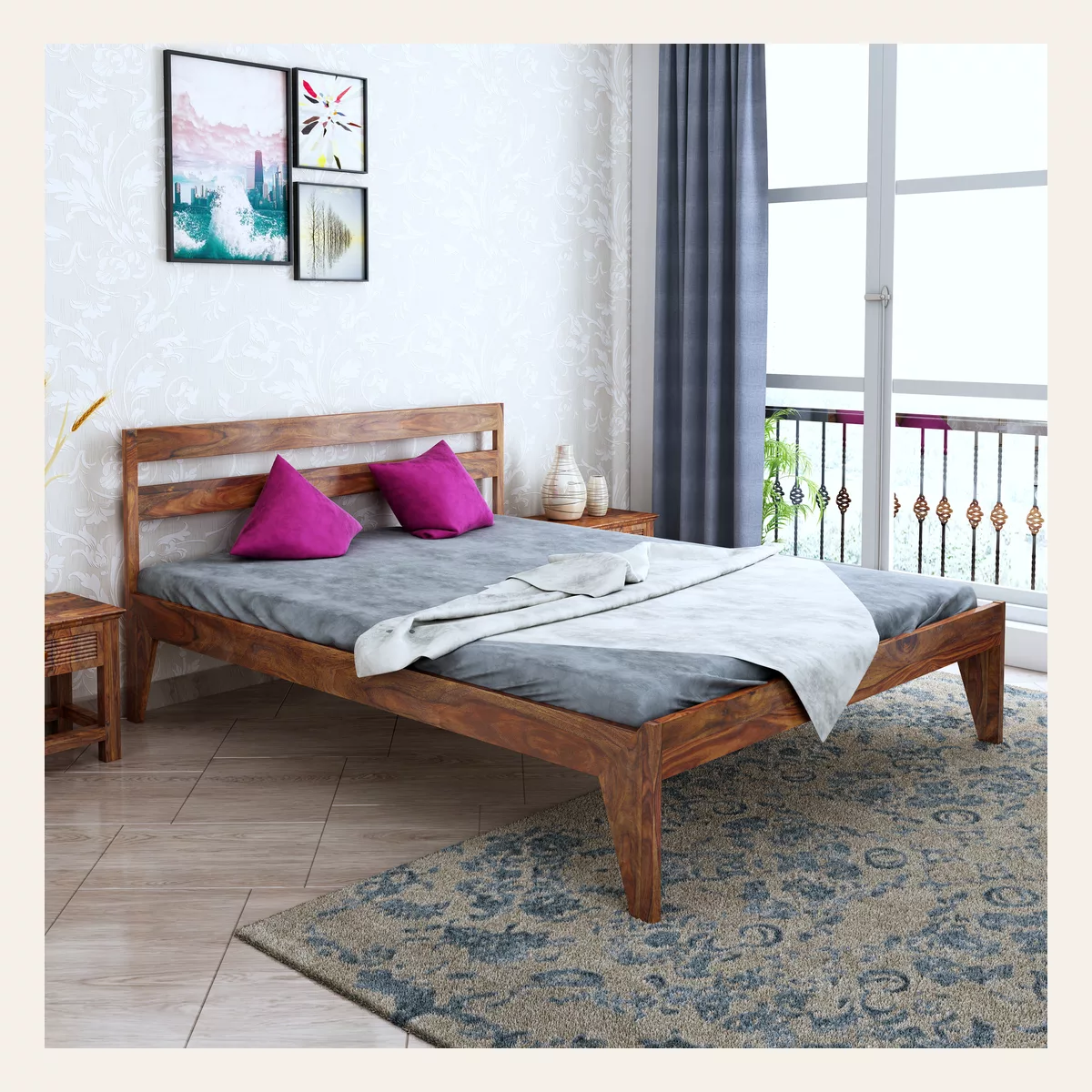 Ewine King Size Bed