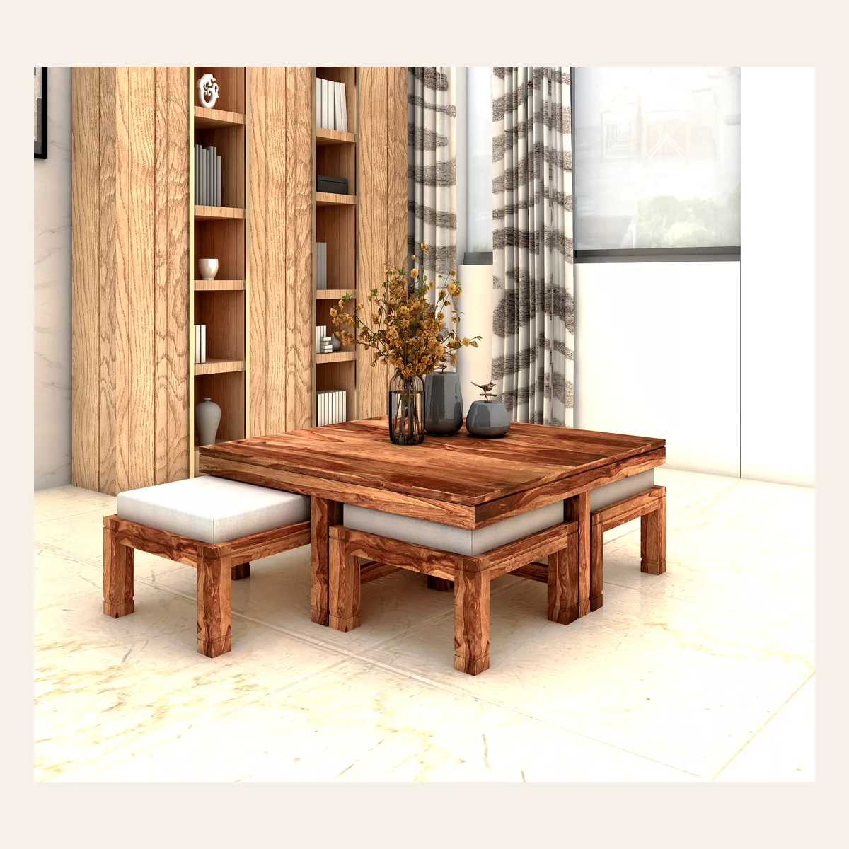Four Stool Coffee Table