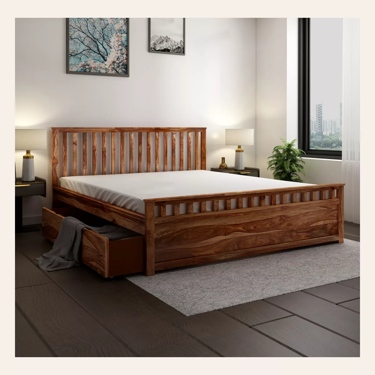Harvey King Drawer Bed