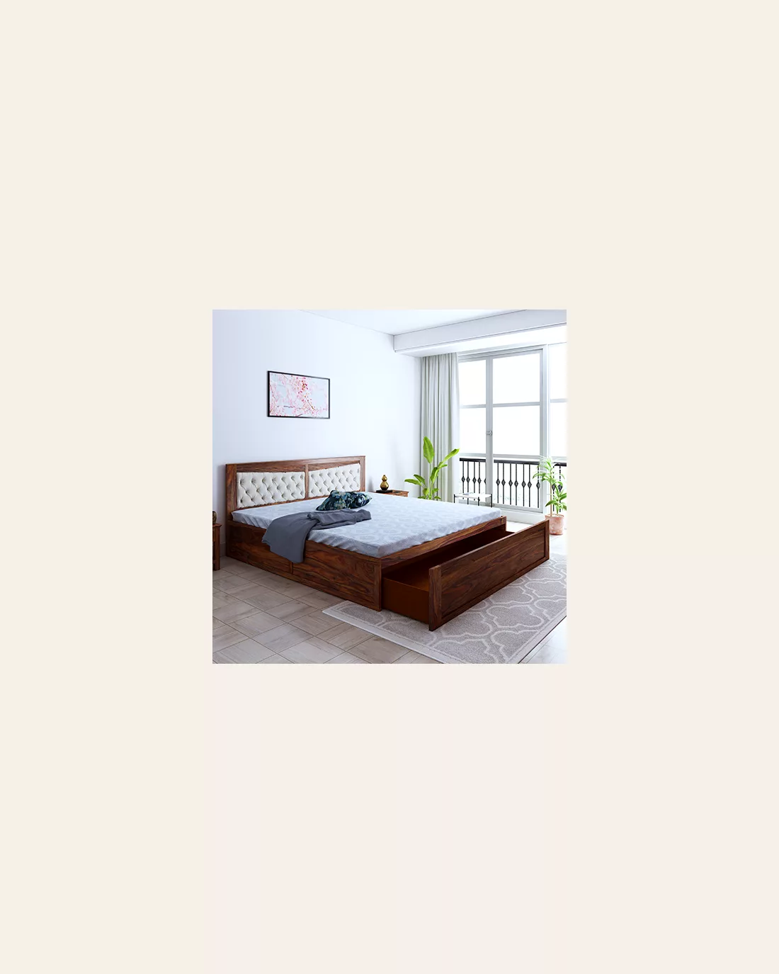 Madrid King Front Drawer Bed