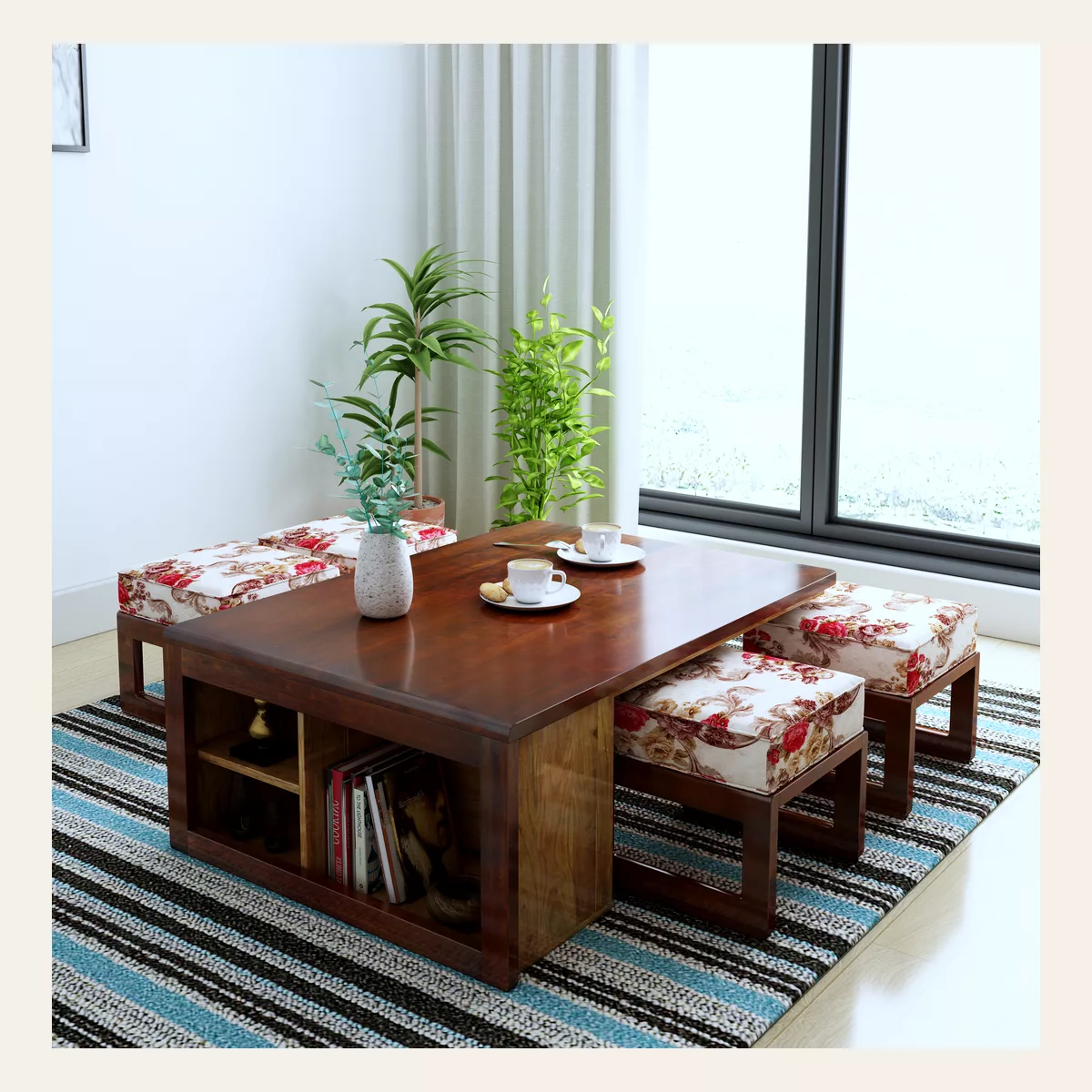 Vigo Floral Coffee Coffee Table